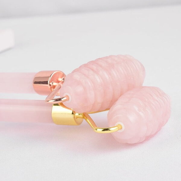 Double Head Rose Quartz Face Massage Roller