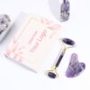 Amethyst Face Roller and Finger Gua Sha Stone Set - Image 5