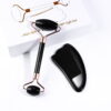 Black Obsidian Facial Masssage Roller Guasha Tool Set