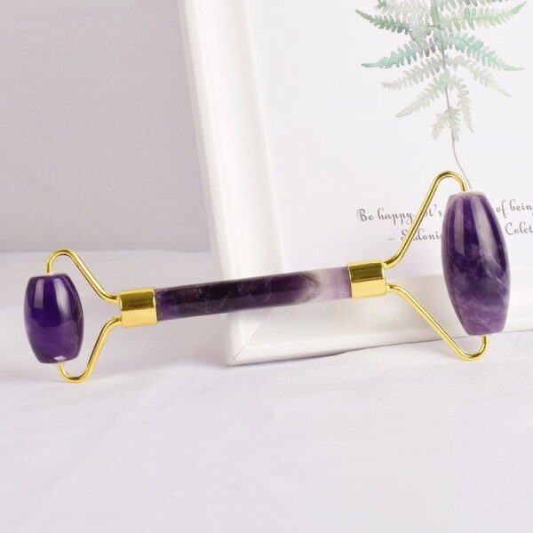 Double Head Amethyst Facial Massage Roller - Image 3