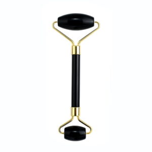 Double Head Black Obsidian Face Massage Roller