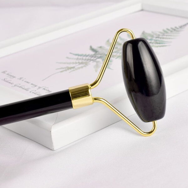 Double Head Black Obsidian Face Massage Roller - Image 5
