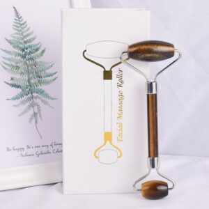Double Head Tiger Eye Face Massage Roller