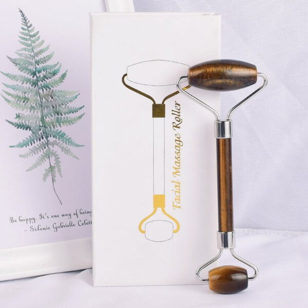 Double Head Tiger Eye Face Massage Roller