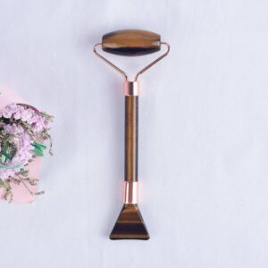 Double Head Tiger Eye Multifunctional Mask Brush Massage Face Roller