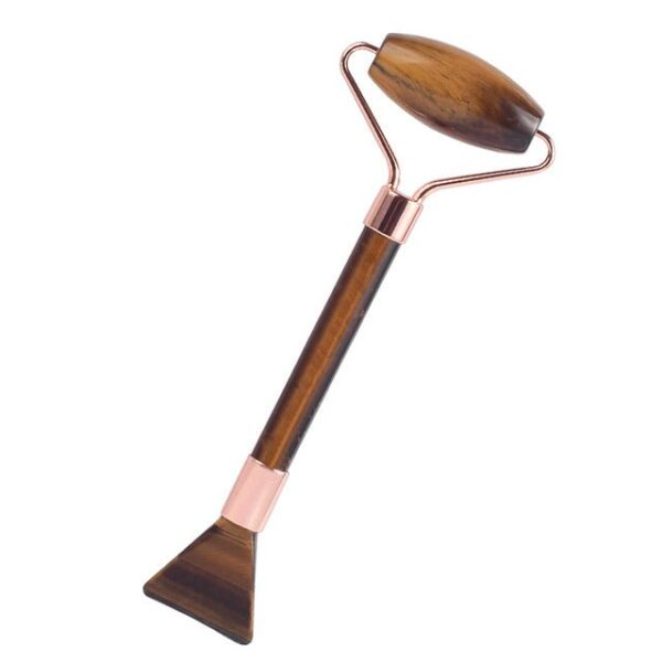 Double Head Tiger Eye Multifunctional Mask Brush Massage Face Roller - Image 3