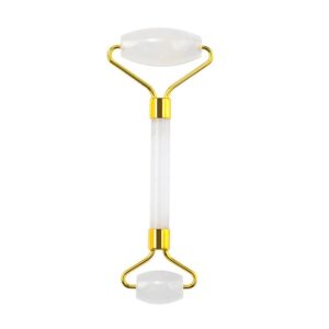 Double Head White Quartz Face Massage Roller