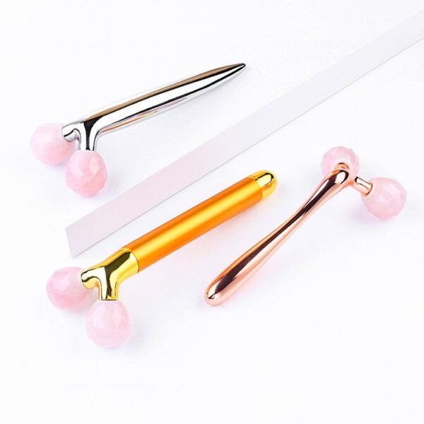 Electric Jade Roller High Quality 3D Rose Quartz for Face Massage - Image 5