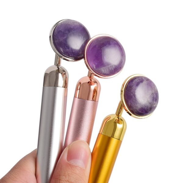 Amethyst Electric Jade Facial Massage Roller - Image 2
