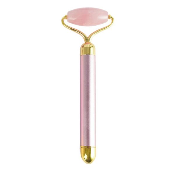 Rose Quartz Electric Jade Roller Facial Massager