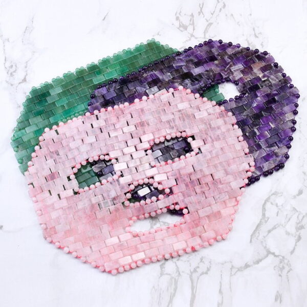 Natural Clear Quartz Face Mask for Beauty - Image 3