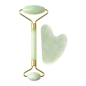 Genuine Stone Xiuyan Crystal Jade Roller Gua Sha Set