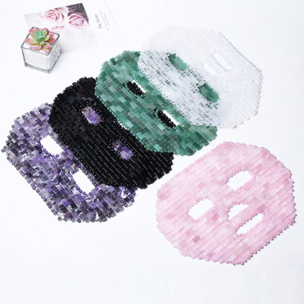 Natural Clear Quartz Face Mask for Beauty - Image 2