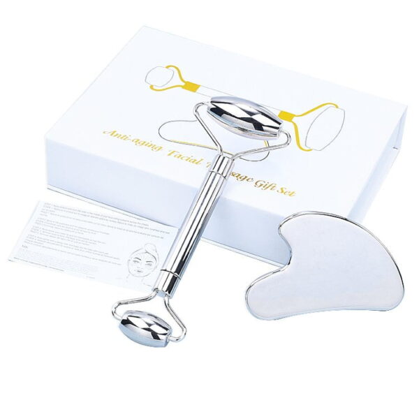 stainless steel roller gua sha set