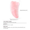 Horn Shaped Real Rose Quartz Gua Sha with Teeth - Image 5