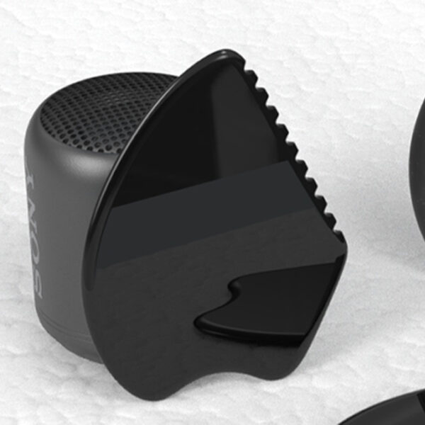 Black obsidian gua sha comb stone massage tool - Image 4